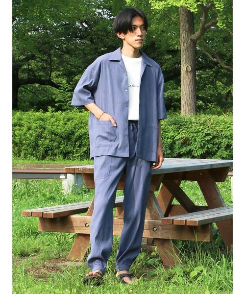 CRAFT STANDARD BOUTIQUE(クラフトスタンダードブティック)の「楊柳イージーパンツ(その他パンツ・メンズ・ブラック/グレー/ブルー・M/L/XL)」の22枚目の写真