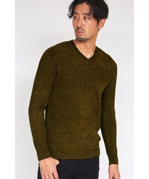 HIGH STREET | HIGH STREET∴MIXモールVネックニット(ニット/セーター)