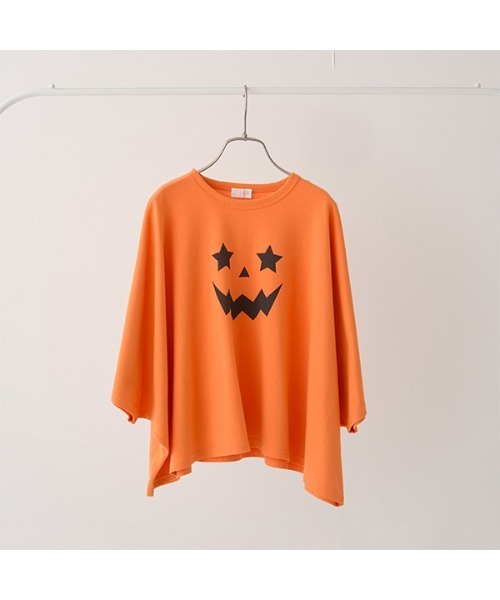 b・ROOM(ビールーム)の「【型崩れしないやわらかコットン】変形ハロウィンTシャツ(Tシャツ/カットソー・キッズ・オレンジ/ブラック・MEDIUM/LARGE)」の18枚目の写真