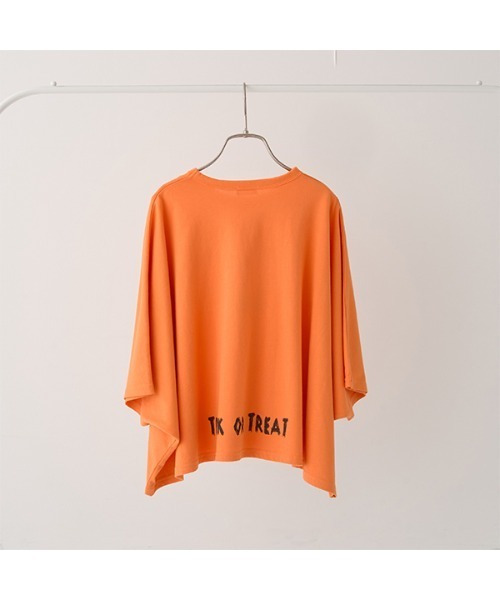 b・ROOM(ビールーム)の「【型崩れしないやわらかコットン】変形ハロウィンTシャツ(Tシャツ/カットソー・キッズ・オレンジ/ブラック・MEDIUM/LARGE)」の19枚目の写真