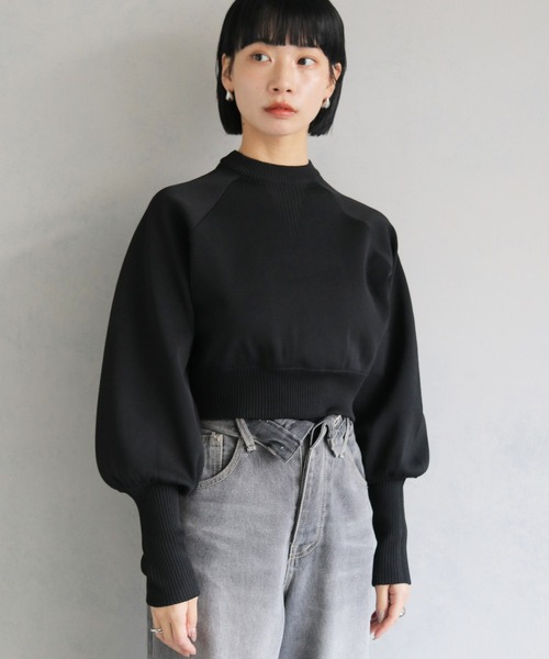 cheriella】WEB限定スウェットライクダンボールニット（ニット