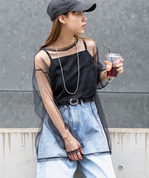 COLONY 2139 | ビッグチュールトップス＋キャミソールセット(Tシャツ/カットソー)