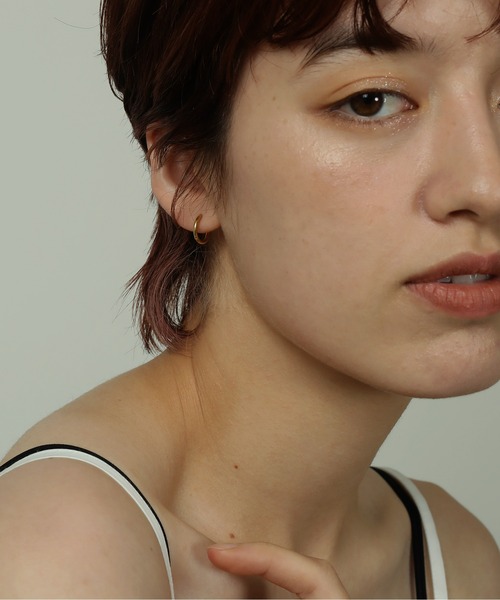 ORLEAN(オルレアン)の「【ORLEAN】シンプルフープピアス 11mm 316L ユニセックス(ピアス(両耳用)・レディース・シルバー/ゴールド・フリー)」の16枚目の写真