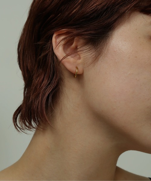 K10 10金イエローゴールド キュービック ピアス 5mm×8mm ピアス