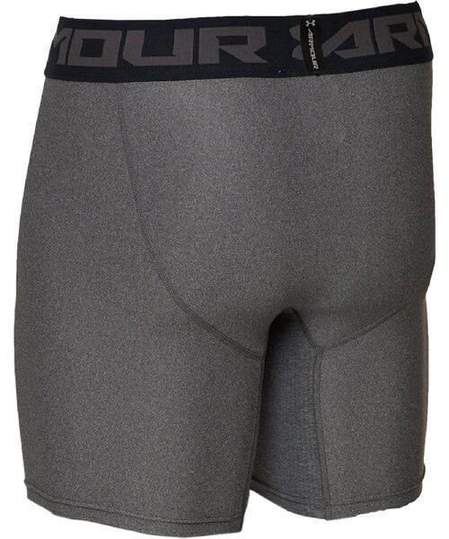 UNDER ARMOUR(アンダーアーマー)の「UAヒートギアアーマー2.0 コンプレッション ショーツ(トレーニング/メンズ)(レギンス/スパッツ・メンズ・ダークグレー・S/M/L/XL/XXL/3XL)」の2枚目の写真