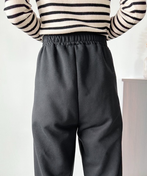 CLEA（クレア）の「ウエストレースアップボリュームカラースウェットパンツ（スウェットパンツ・レディース・グレー/ブラック/アイボリー/パープル/ピンク・M/L/XL）」の18枚目の写真