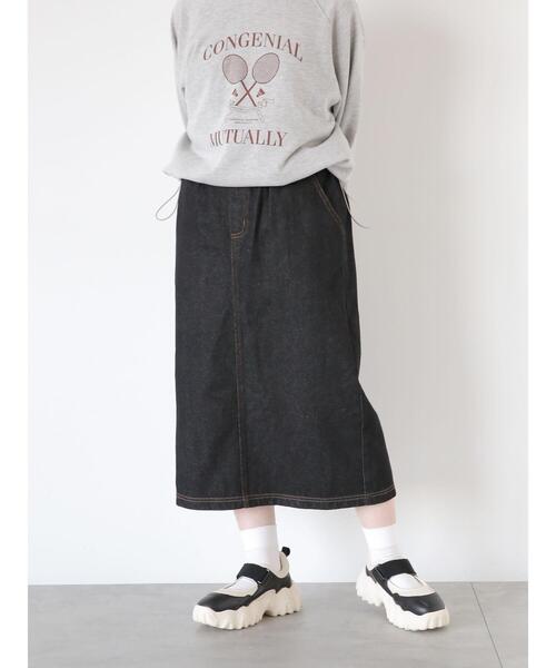 ehka sopo(エヘカソポ)の「【オールマイティボトム】スカート(スカート・レディース・ブラック/グレー/ネイビー・F)」の10枚目の写真