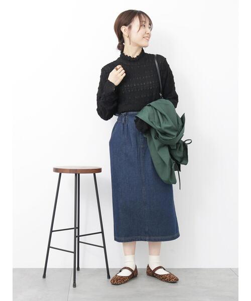 ehka sopo(エヘカソポ)の「【オールマイティボトム】スカート(スカート・レディース・ブラック/グレー/ネイビー・F)」の14枚目の写真