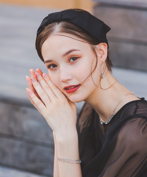 Dorry Doll（ドリードール）の「サテンカチューシャ（カチューシャ・レディース・ブラック・FREE）」の5枚目の写真