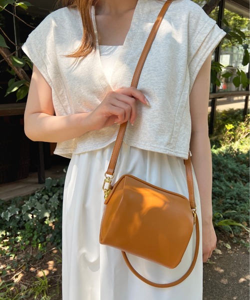 Olu.（オルドット）の「ミニスクエアバッグ（ショルダーバッグ・レディース・ブラック/キャメル/ホワイト・FREE）」の19枚目の写真