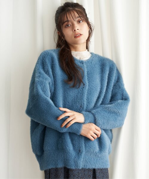 【セール】フェザーヤーンニットジャケット（ブルゾン）｜LBC（エルビーシー）