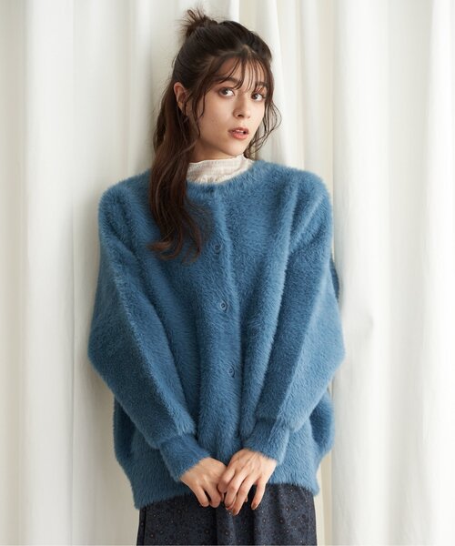 【セール】フェザーヤーンニットジャケット（ブルゾン）｜LBC（エルビーシー）