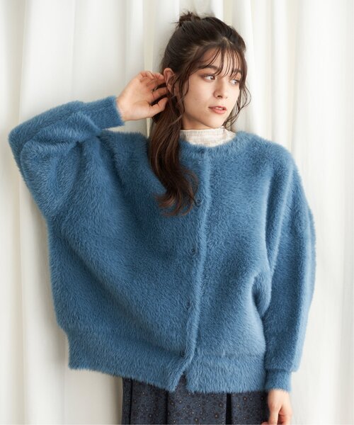 【セール】フェザーヤーンニットジャケット（ブルゾン）｜LBC（エルビーシー）