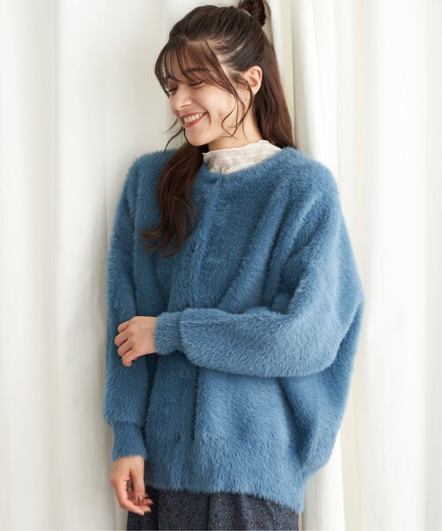 【セール】フェザーヤーンニットジャケット（ブルゾン）｜LBC（エルビーシー）