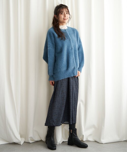 【セール】フェザーヤーンニットジャケット（ブルゾン）｜LBC（エルビーシー）