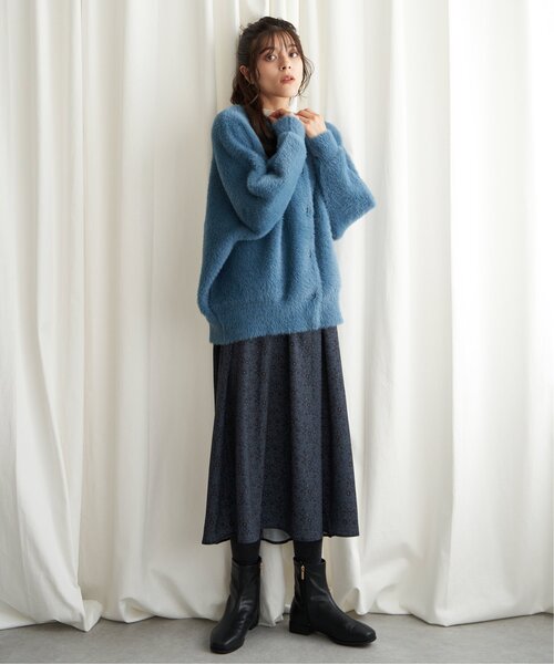 【セール】フェザーヤーンニットジャケット（ブルゾン）｜LBC（エルビーシー）