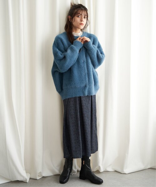 【セール】フェザーヤーンニットジャケット（ブルゾン）｜LBC（エルビーシー）