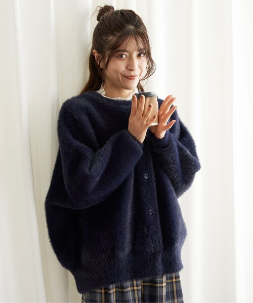 【セール】フェザーヤーンニットジャケット（ブルゾン）｜LBC（エルビーシー）