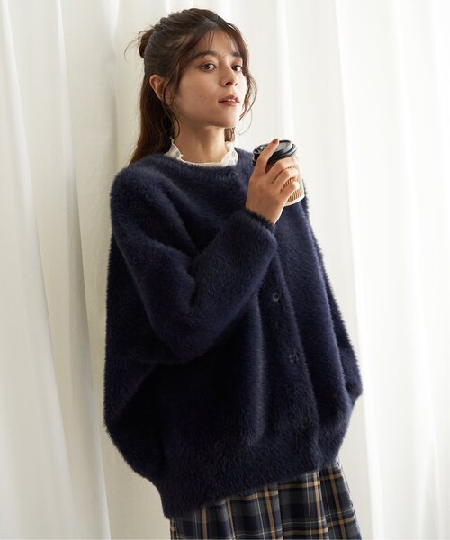 【セール】フェザーヤーンニットジャケット（ブルゾン）｜LBC（エルビーシー）