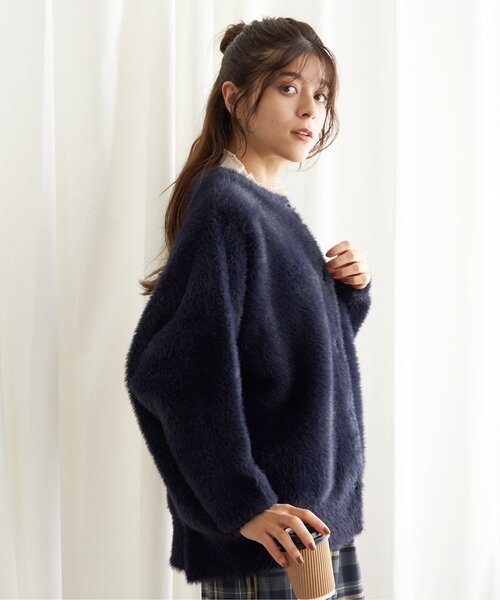 【セール】フェザーヤーンニットジャケット（ブルゾン）｜LBC（エルビーシー）