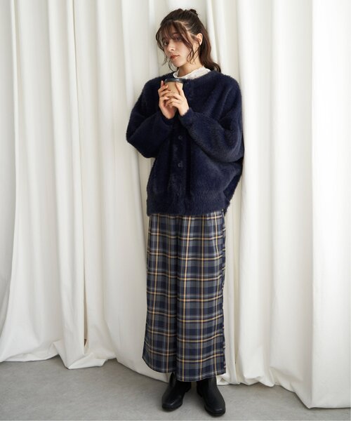 【セール】フェザーヤーンニットジャケット（ブルゾン）｜LBC（エルビーシー）