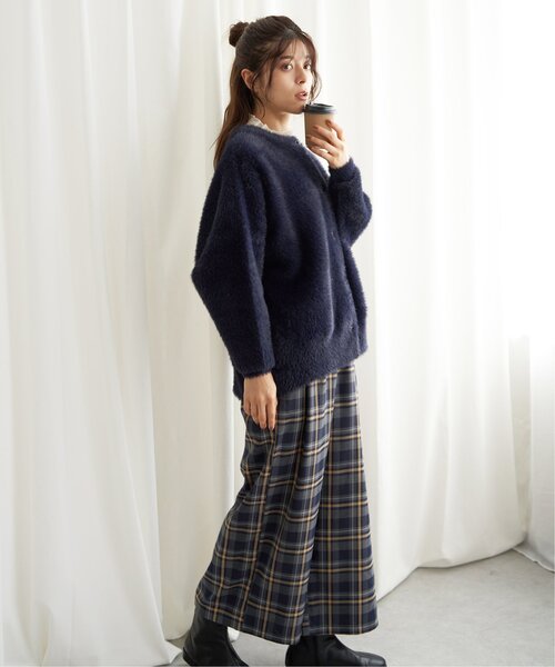 【セール】フェザーヤーンニットジャケット（ブルゾン）｜LBC（エルビーシー）