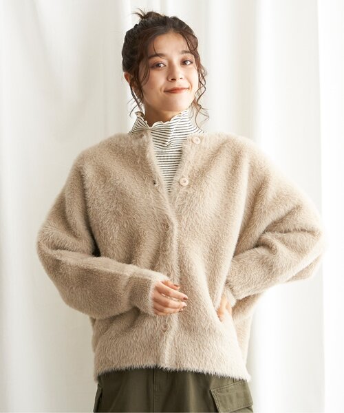 【セール】フェザーヤーンニットジャケット（ブルゾン）｜LBC（エルビーシー）