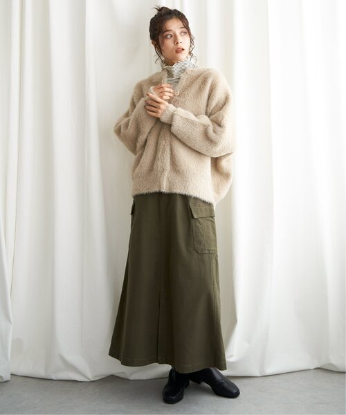 【セール】フェザーヤーンニットジャケット（ブルゾン）｜LBC（エルビーシー）