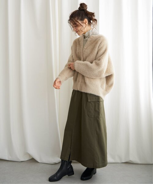 【セール】フェザーヤーンニットジャケット（ブルゾン）｜LBC（エルビーシー）