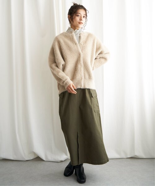 【セール】フェザーヤーンニットジャケット（ブルゾン）｜LBC（エルビーシー）