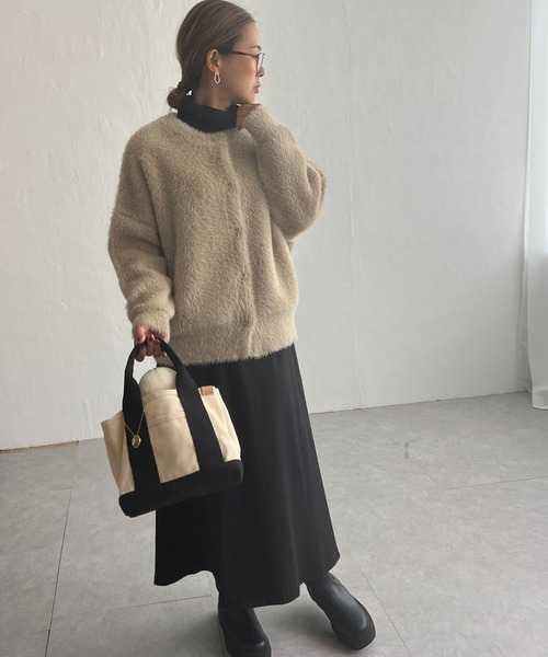 【セール】フェザーヤーンニットジャケット（ブルゾン）｜LBC（エルビーシー）