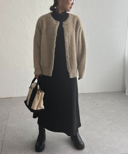 【セール】フェザーヤーンニットジャケット（ブルゾン）｜LBC（エルビーシー）