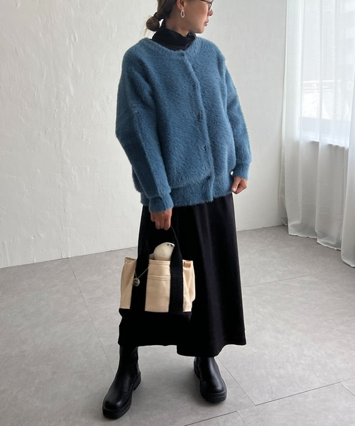 【セール】フェザーヤーンニットジャケット（ブルゾン）｜LBC（エルビーシー）