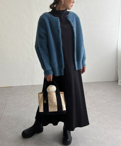 【セール】フェザーヤーンニットジャケット（ブルゾン）｜LBC（エルビーシー）