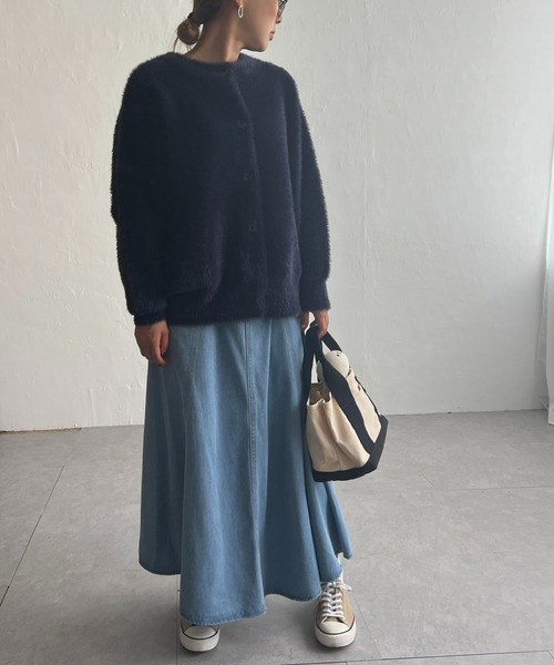 【セール】フェザーヤーンニットジャケット（ブルゾン）｜LBC（エルビーシー）