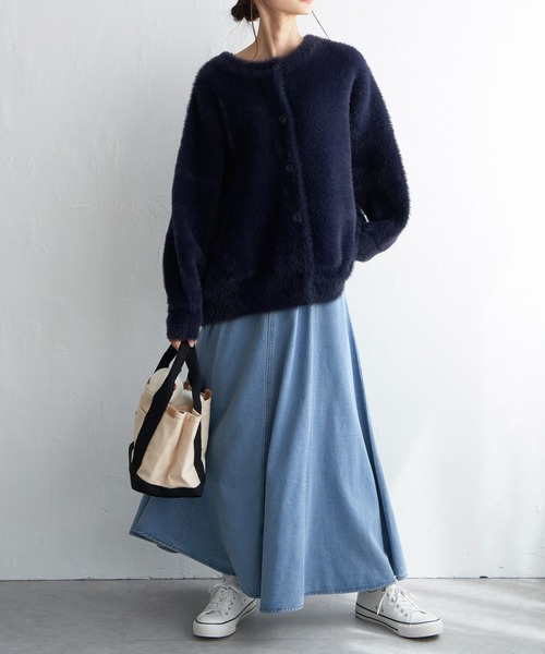 【セール】フェザーヤーンニットジャケット（ブルゾン）｜LBC（エルビーシー）