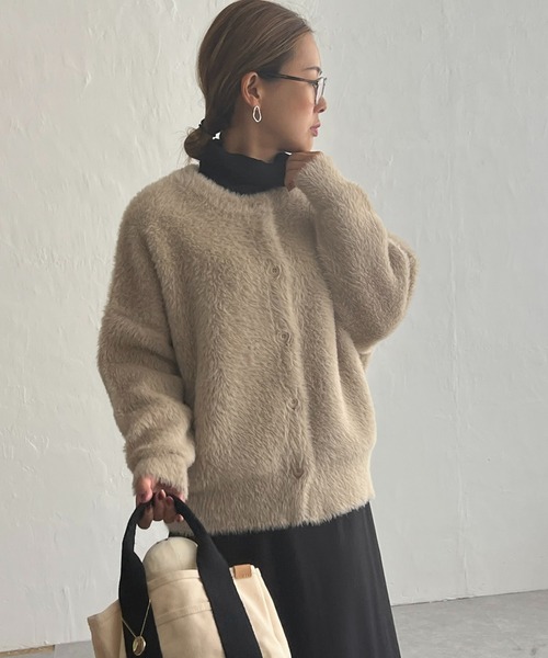 【セール】フェザーヤーンニットジャケット（ブルゾン）｜LBC（エルビーシー）