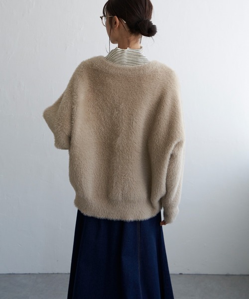 【セール】フェザーヤーンニットジャケット（ブルゾン）｜LBC（エルビーシー）