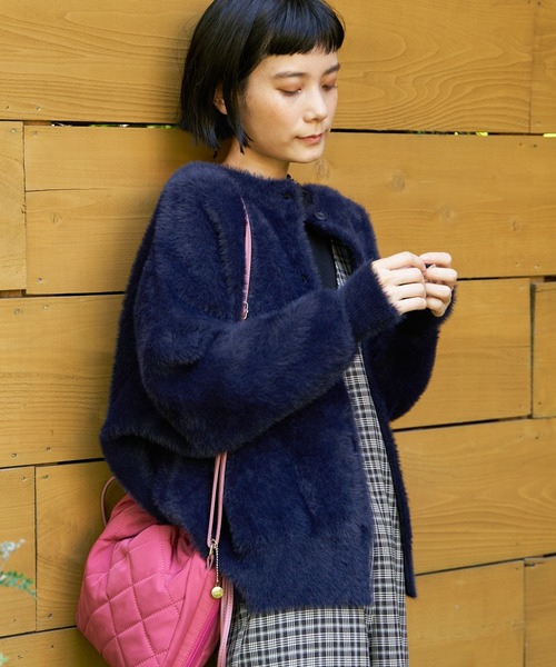 【セール】フェザーヤーンニットジャケット（ブルゾン）｜LBC（エルビーシー）