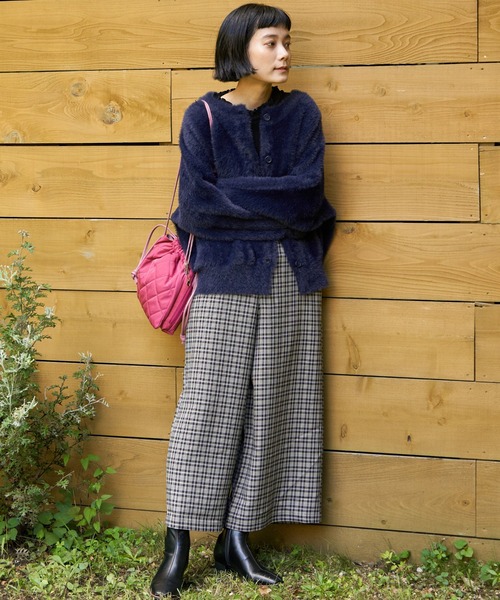 【セール】フェザーヤーンニットジャケット（ブルゾン）｜LBC（エルビーシー）