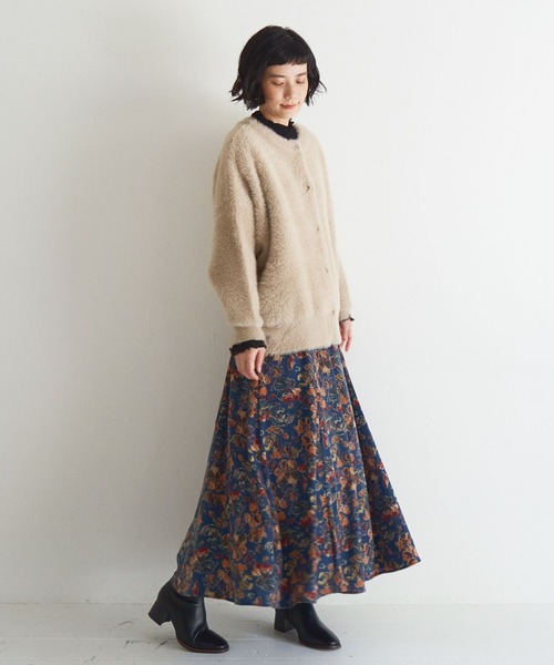 【セール】フェザーヤーンニットジャケット（ブルゾン）｜LBC（エルビーシー）