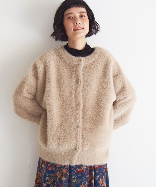 【セール】フェザーヤーンニットジャケット（ブルゾン）｜LBC（エルビーシー）