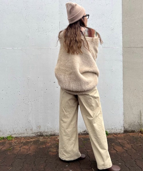 【セール】フェザーヤーンニットジャケット（ブルゾン）｜LBC（エルビーシー）