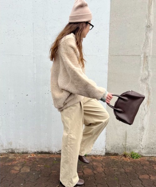 【セール】フェザーヤーンニットジャケット（ブルゾン）｜LBC（エルビーシー）