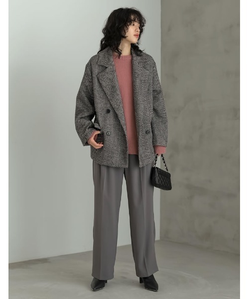 Re:EDIT（リエディ）の「[2023-24 WINTER COLLECTION][大きいサイズ有]ポインテッドトゥスタッズデザインブーツ（ブーツ・レディース・ブラック/アイボリー・SMALL/XX-LARGE/MEDIUM/X-LARGE/LARGE）」の5枚目の写真