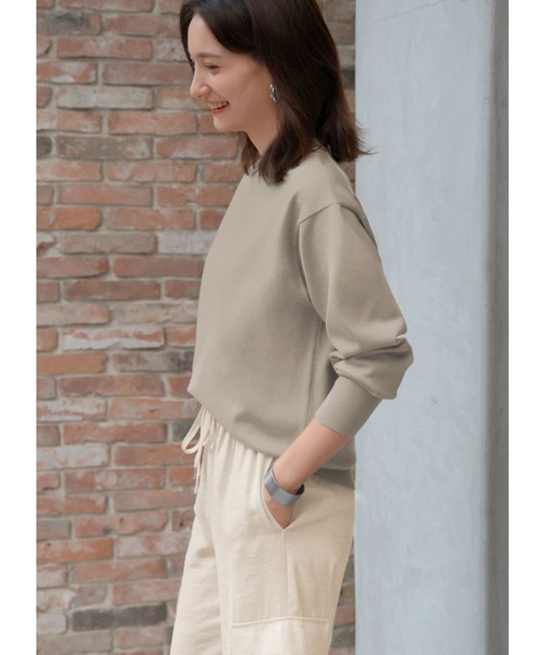 STYLE DELI(スタイルデリ)の「アンチピリングクルーネックニットトップス(ニット/セーター・レディース・アイボリー/ネイビー/サンドベージュ・FREE)」の19枚目の写真