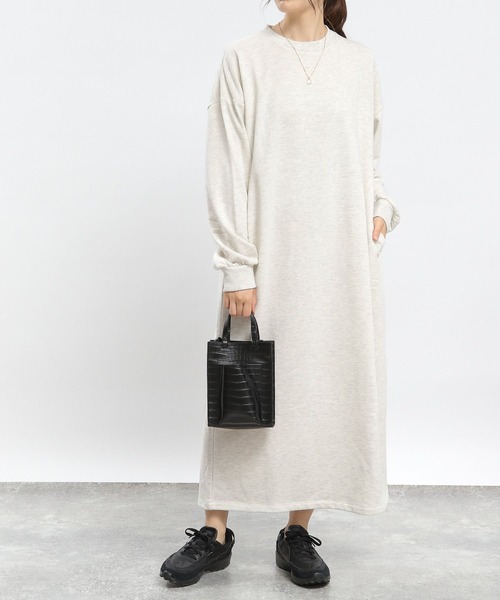 GLOBAL WORK Smile Seed Store（グローバルワーク スマイルシードストア）の「スウェットワンピース/970408（ワンピース・レディース・グレー系その他/モカ/ブラック/ダークグレー・LARGE/MEDIUM/SMALL）」の11枚目の写真