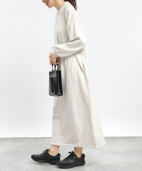 GLOBAL WORK Smile Seed Store（グローバルワーク スマイルシードストア）の「スウェットワンピース/970408（ワンピース・レディース・グレー系その他/モカ/ブラック/ダークグレー・LARGE/MEDIUM/SMALL）」の12枚目の写真