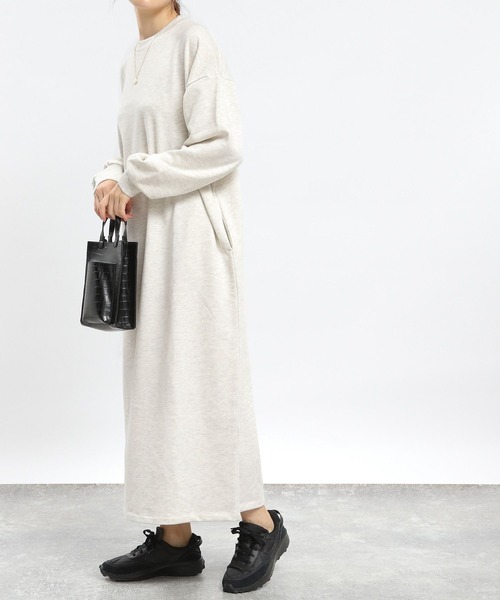 GLOBAL WORK Smile Seed Store（グローバルワーク スマイルシードストア）の「スウェットワンピース/970408（ワンピース・レディース・グレー系その他/モカ/ブラック/ダークグレー・LARGE/MEDIUM/SMALL）」の13枚目の写真