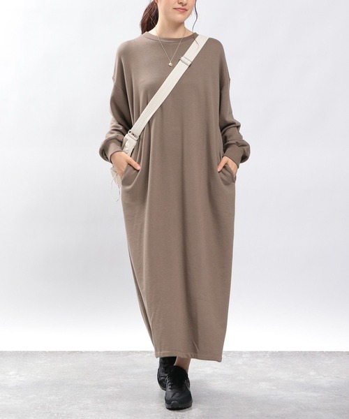 GLOBAL WORK Smile Seed Store（グローバルワーク スマイルシードストア）の「スウェットワンピース/970408（ワンピース・レディース・グレー系その他/モカ/ブラック/ダークグレー・LARGE/MEDIUM/SMALL）」の19枚目の写真